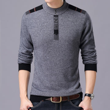 Wiaofellas Winter New Arrivals Thick Warm Sweaters O-Neck Wool Sweater Men Brand-Clothing Knitted Cashmere Pullover Men